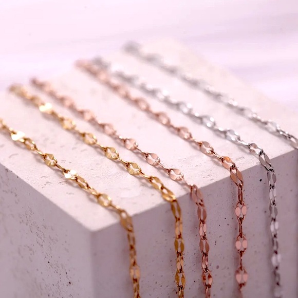 🔵𝟲𝟱%𝗢𝗙𝗙 𝗯𝘂𝗻𝗱𝗹𝗲𝘀 𝟯+🔵 NEW Lip Chain Stainless Steel Bracelet - Picture 5 of 15